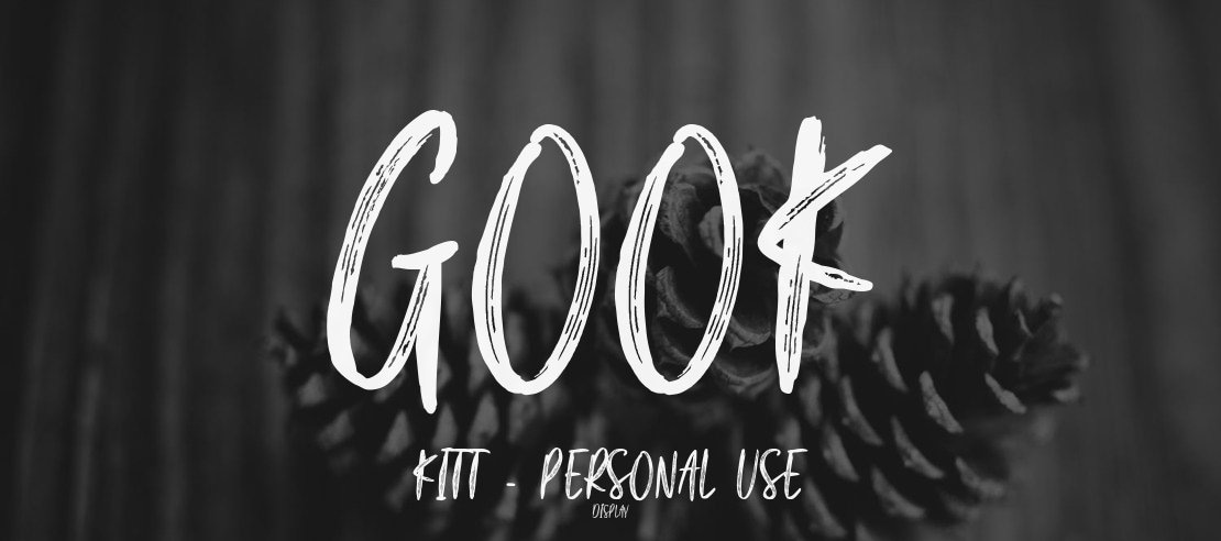Gook Kitt - Personal Use Font