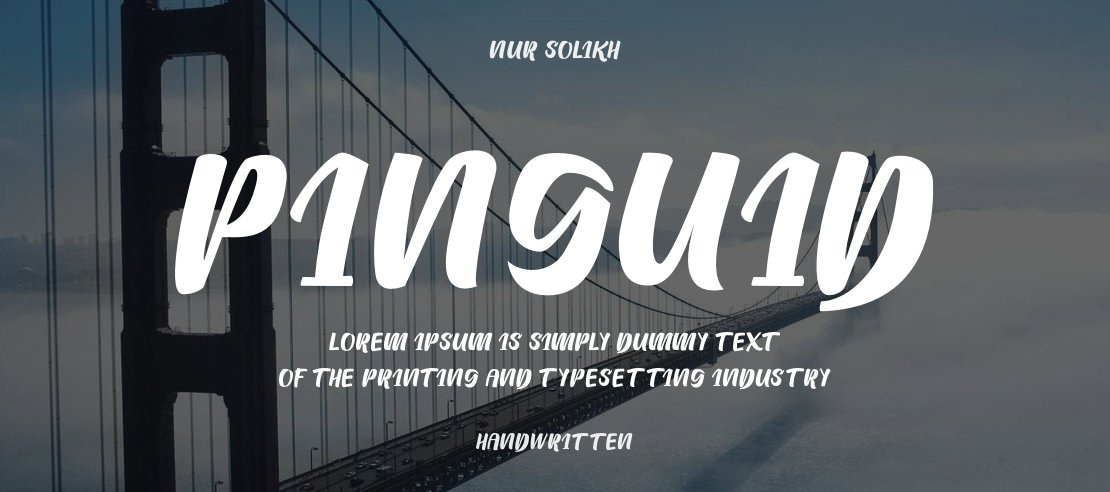 Pinguid Font