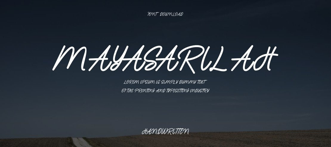 mayasarilah Font