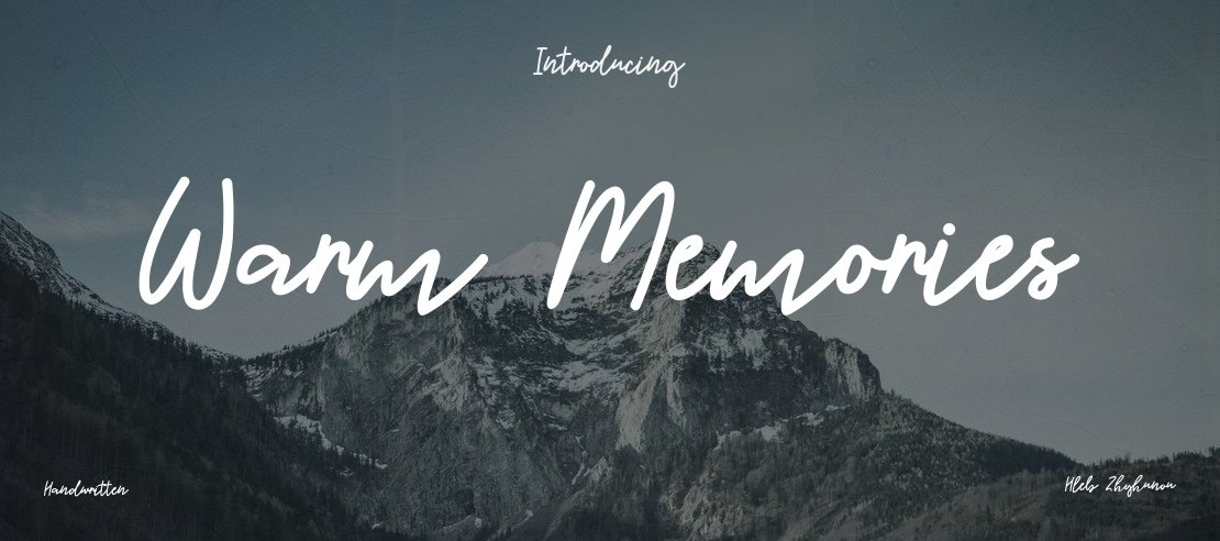 Warm Memories Font Family