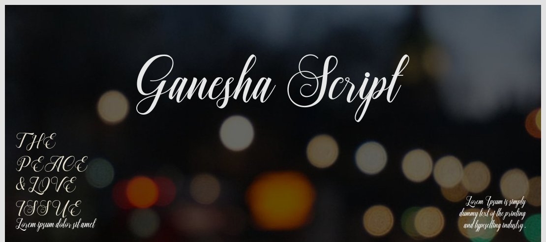 Ganesha Script Font