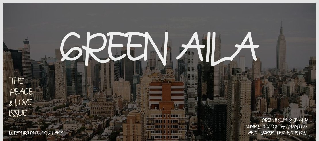 Green Aila Font