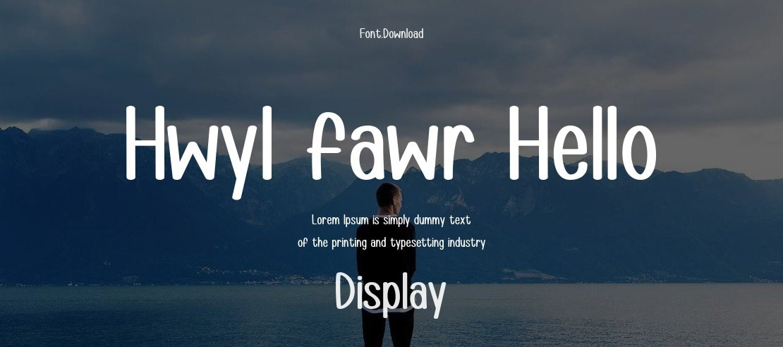 Hwyl fawr Hello Font