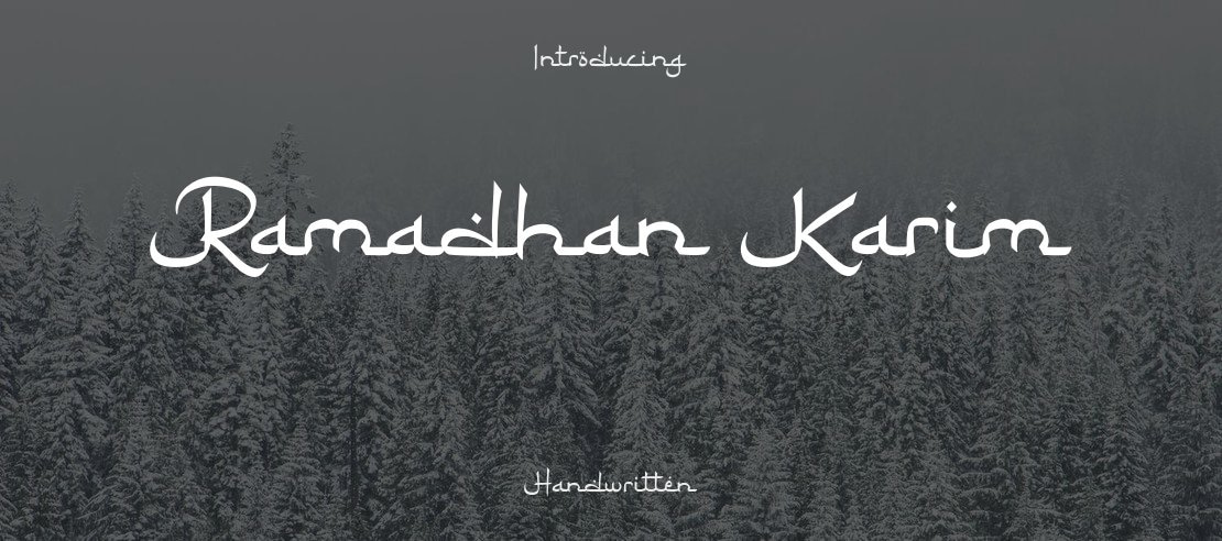 Ramadhan Karim Font