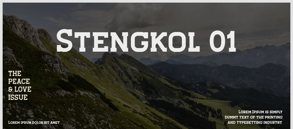 Stengkol 01 Font