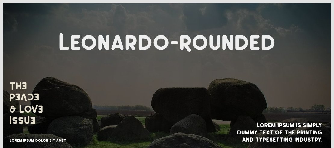 Leonardo-Rounded Font