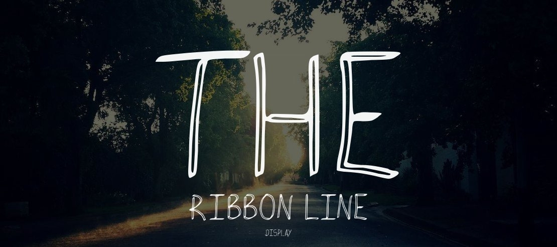 The Ribbon Line Font