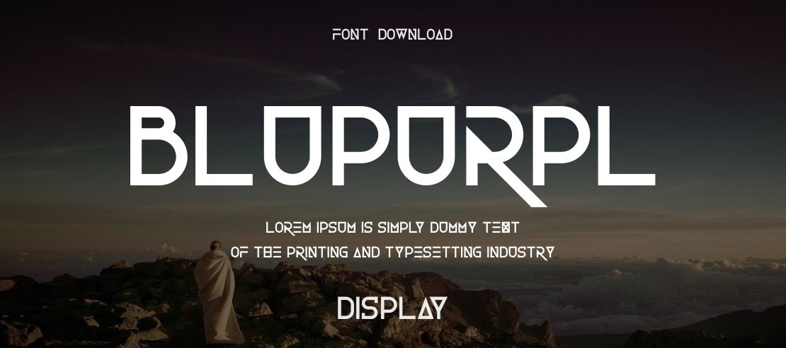 BluPurpl Font