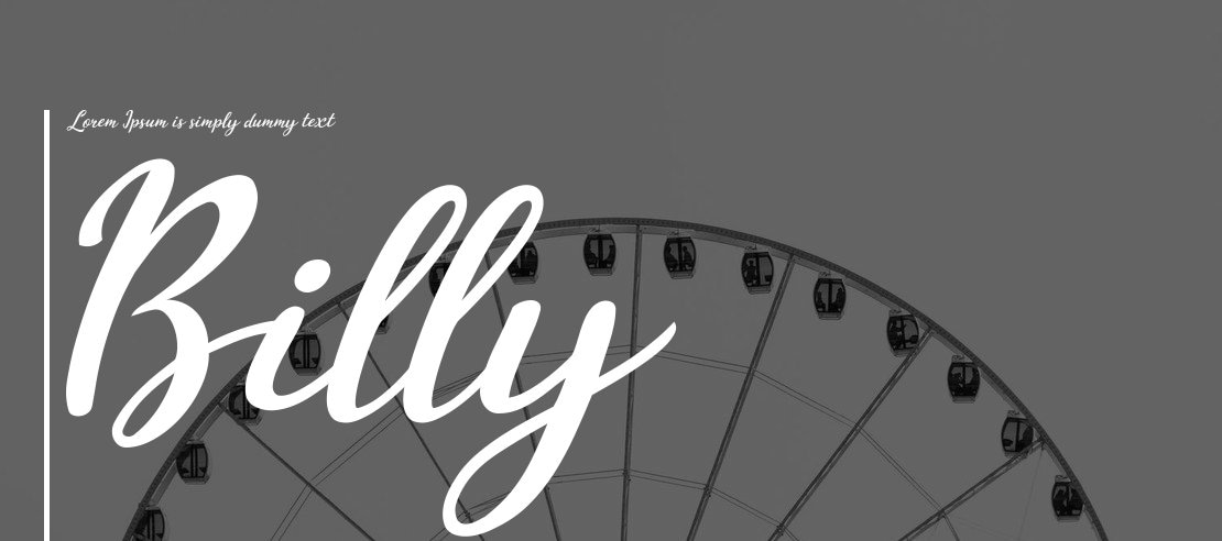 Billy Scriptian Font