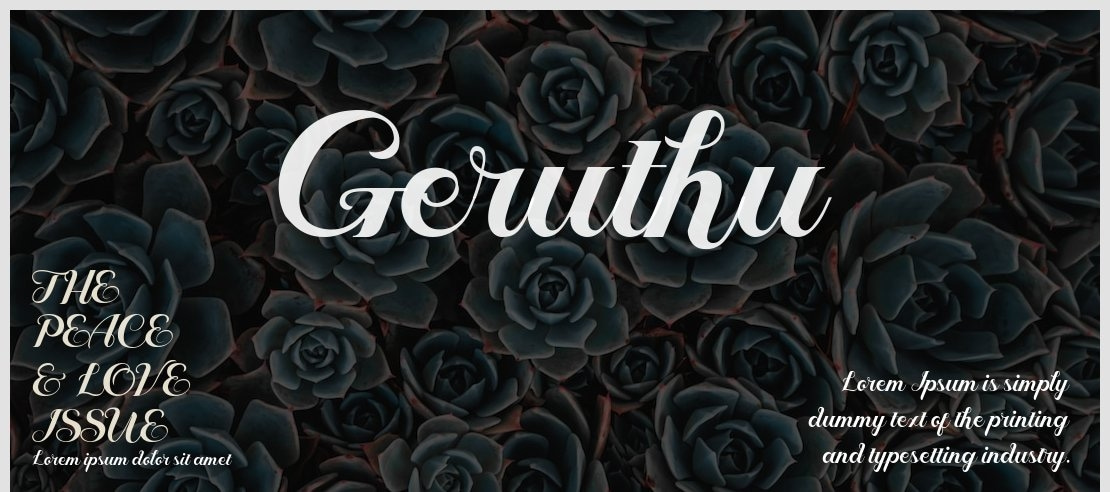 Geruthu Font