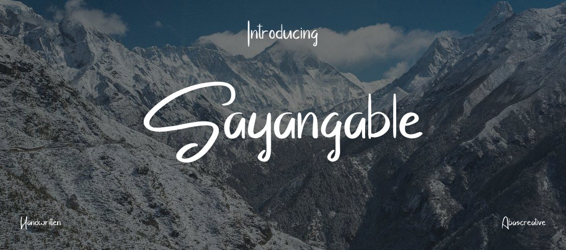 Sayangable Font