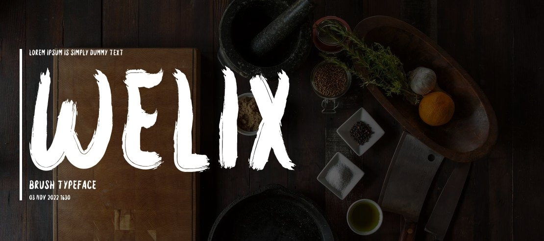 Welix Brush Font