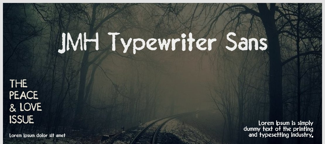 JMH Typewriter Sans Font Family