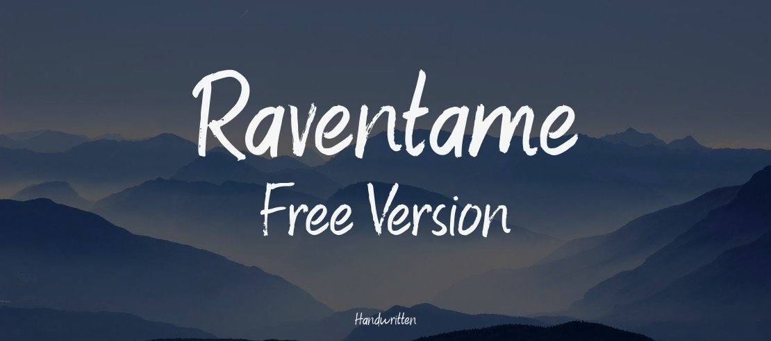 Raventame Free Version Font