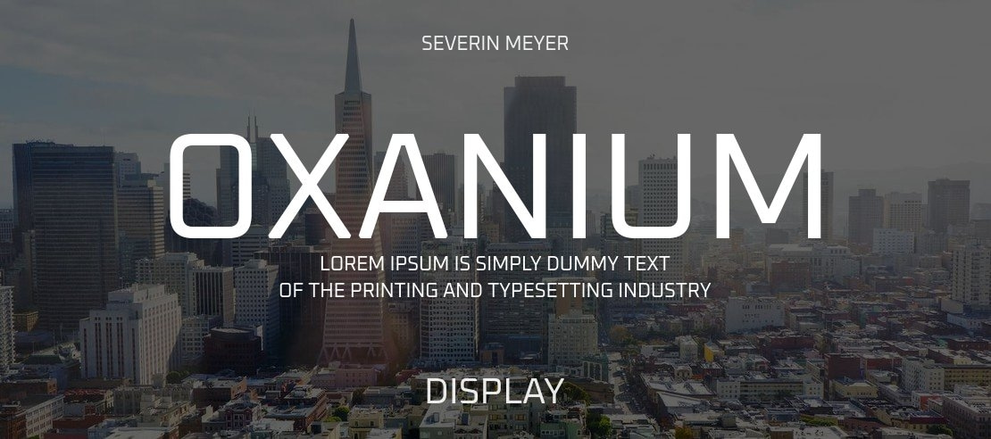 Oxanium Font Family