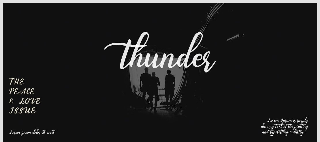 thunder Font