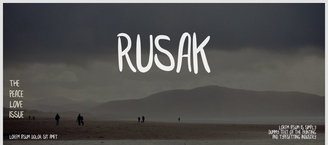 RUSAK Font