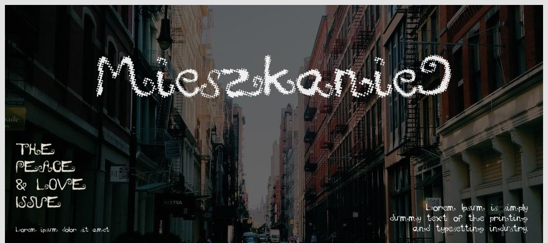 Mieszkanie9 Font