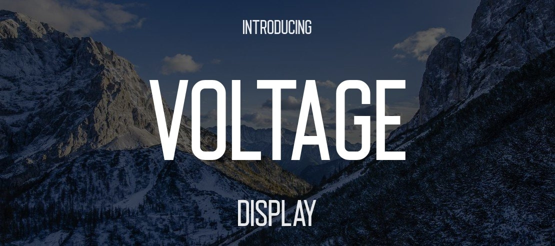 Voltage Font