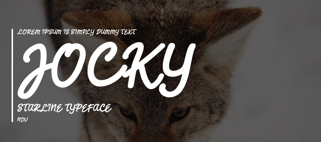 Jocky Starline Font