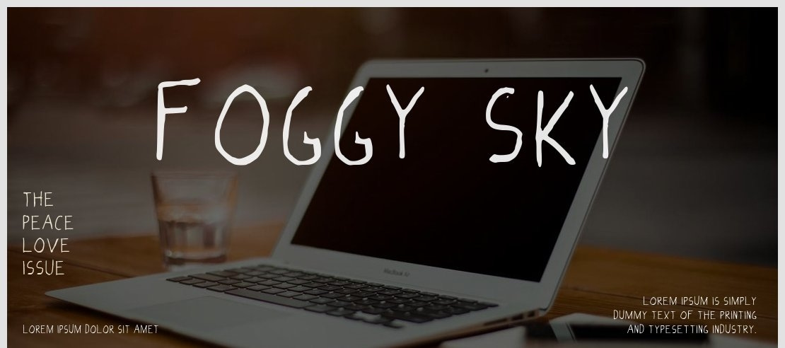 Foggy_Sky Font