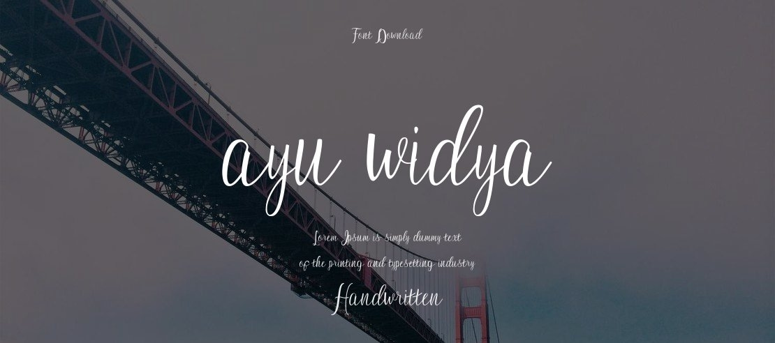 ayu widya Font