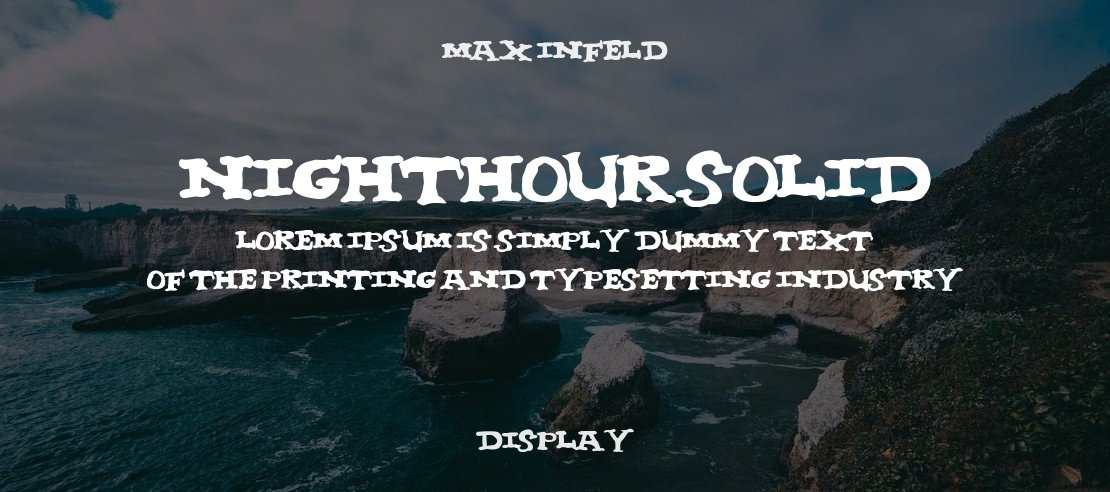 nighthour solid Font Family