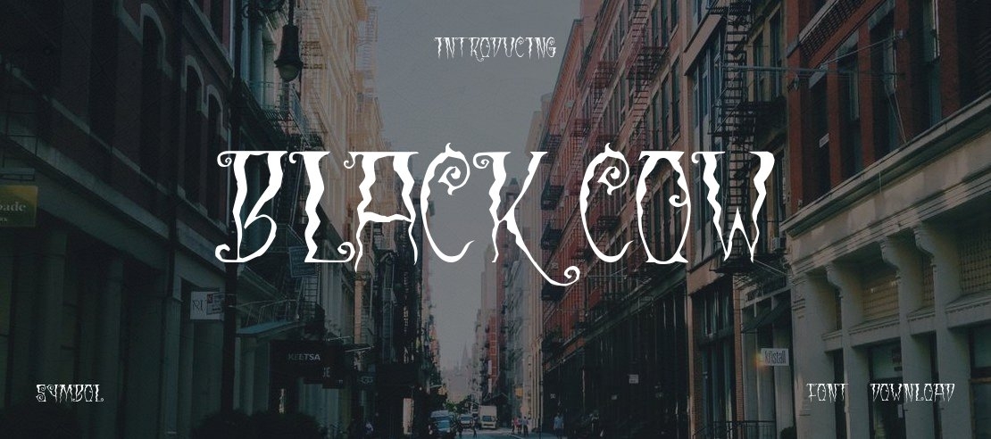 Black Cow Font