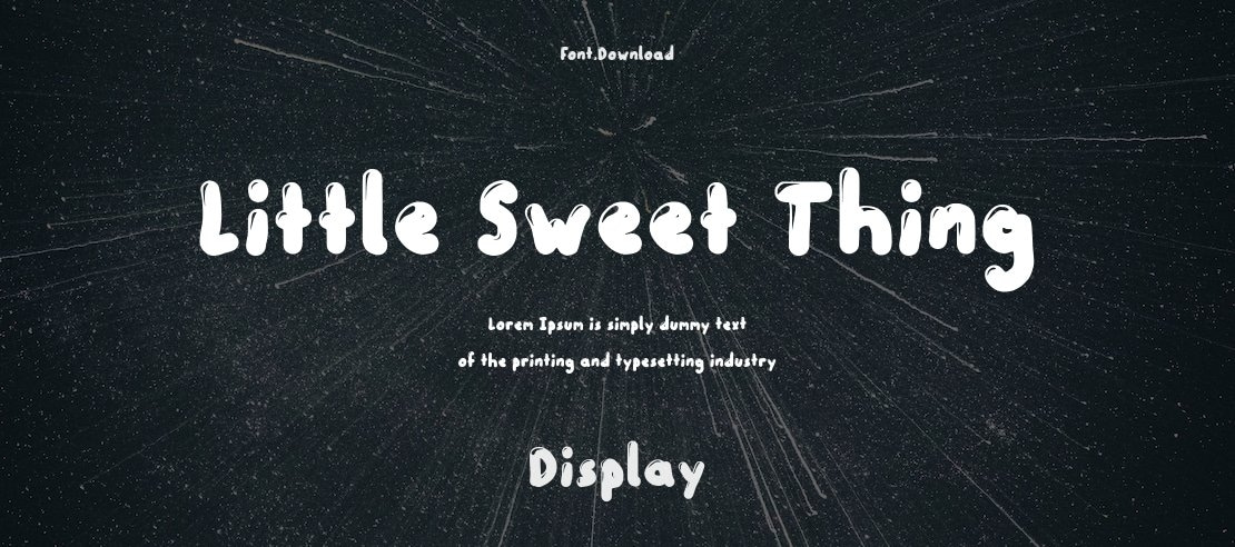 Little Sweet Thing Font