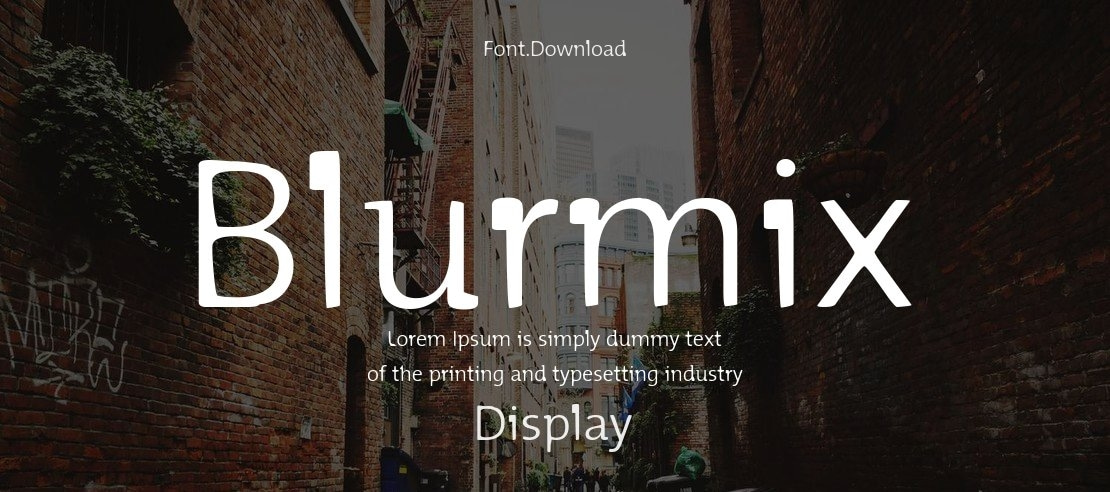 Blurmix Font