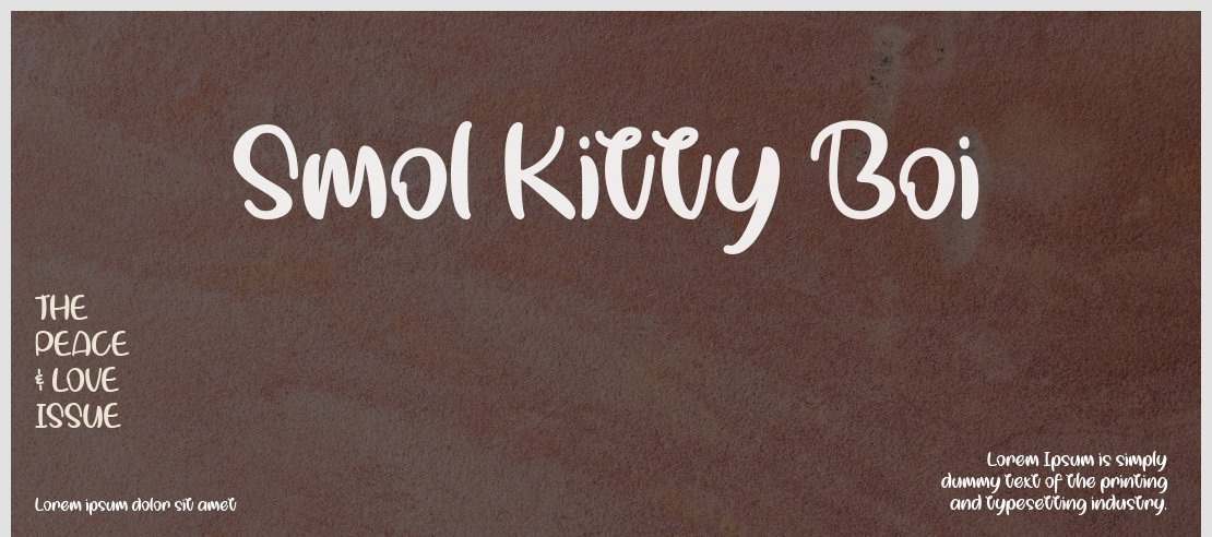 Smol Kitty Boi Font