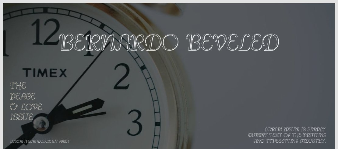 Bernardo Beveled Font