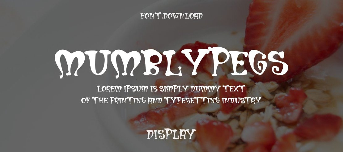 Mumblypegs Font