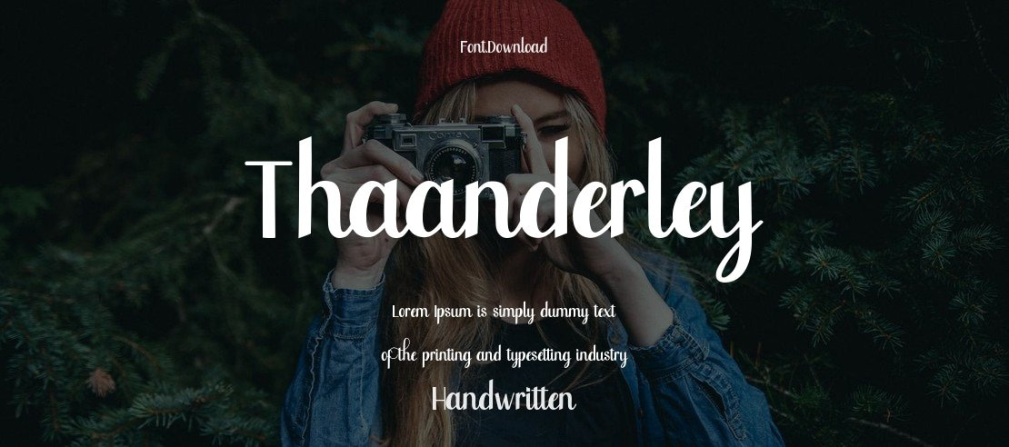 Thaanderley Font