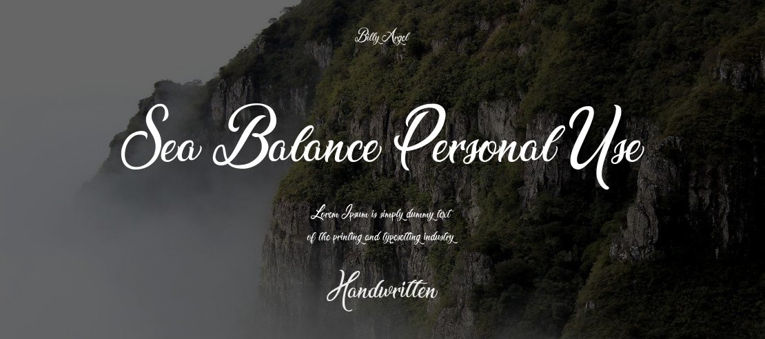 Sea Balance Personal Use Font