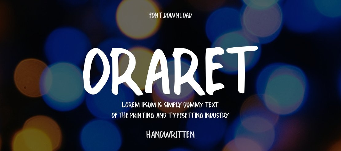 OraRet Font