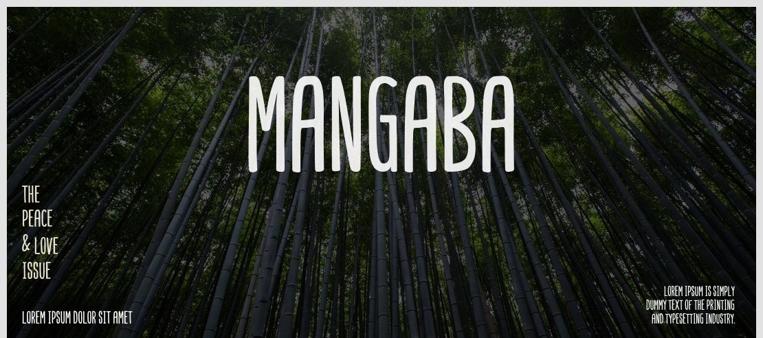 Mangaba Font