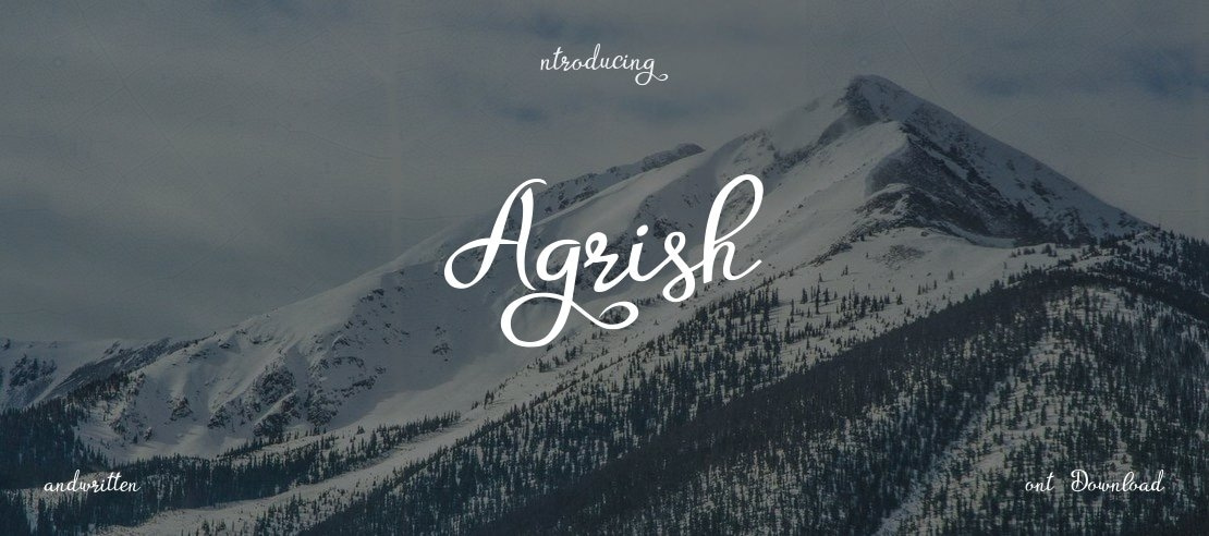 Agrish Font