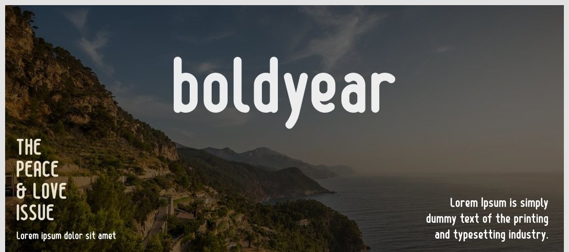 boldyear Font