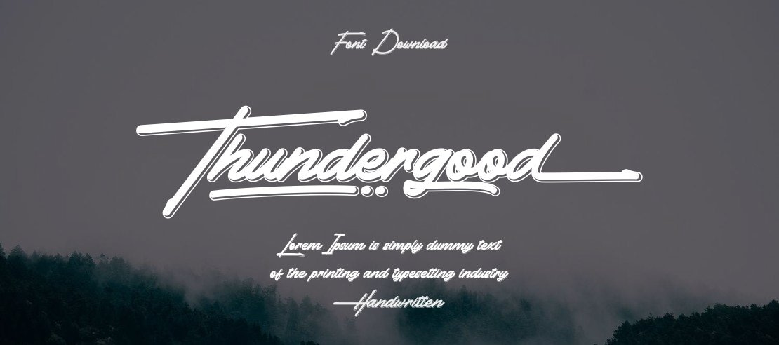 Thundergood Font