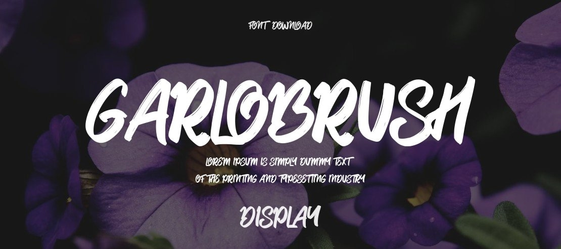 Garlobrush Font