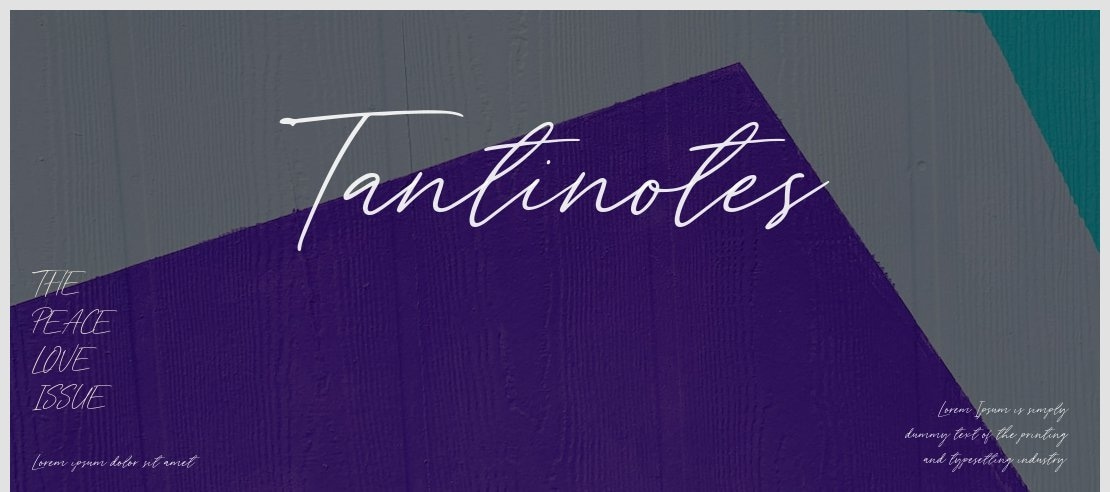 Tantinotes Font