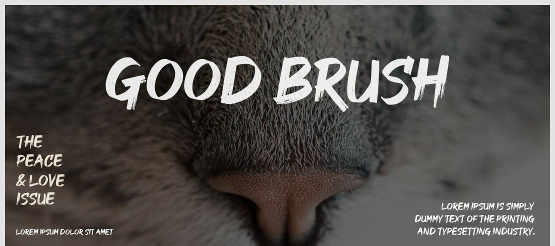 GOOD BRUSH Font