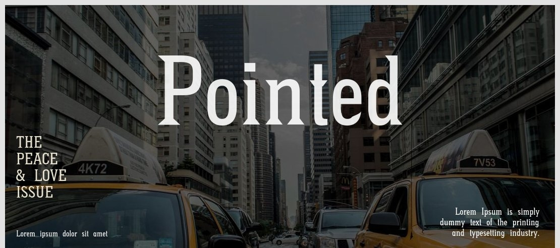 Pointed Font Family