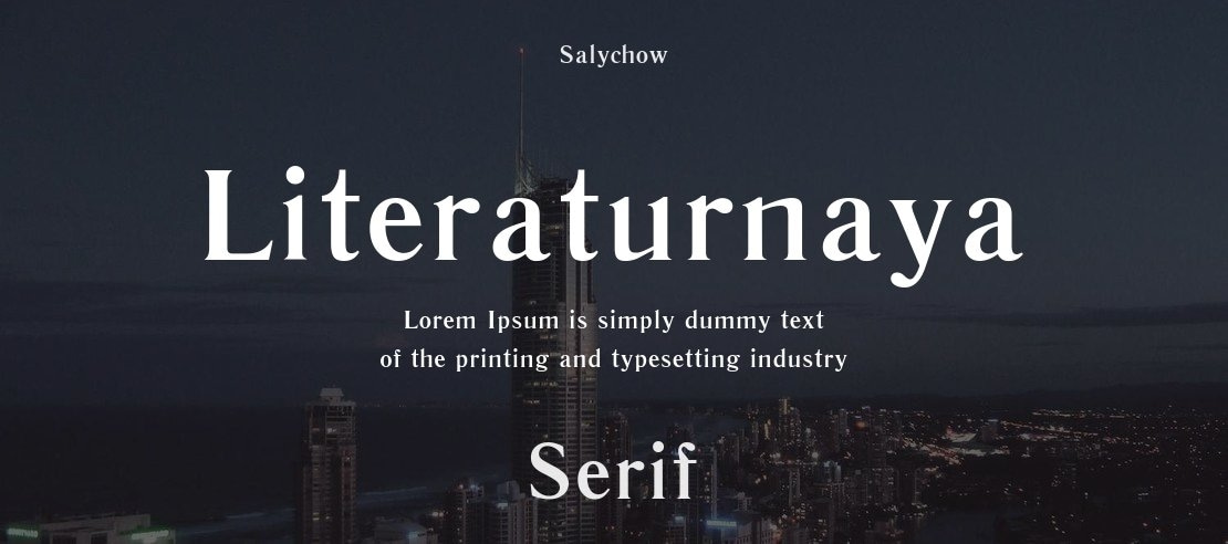 Literaturnaya Font