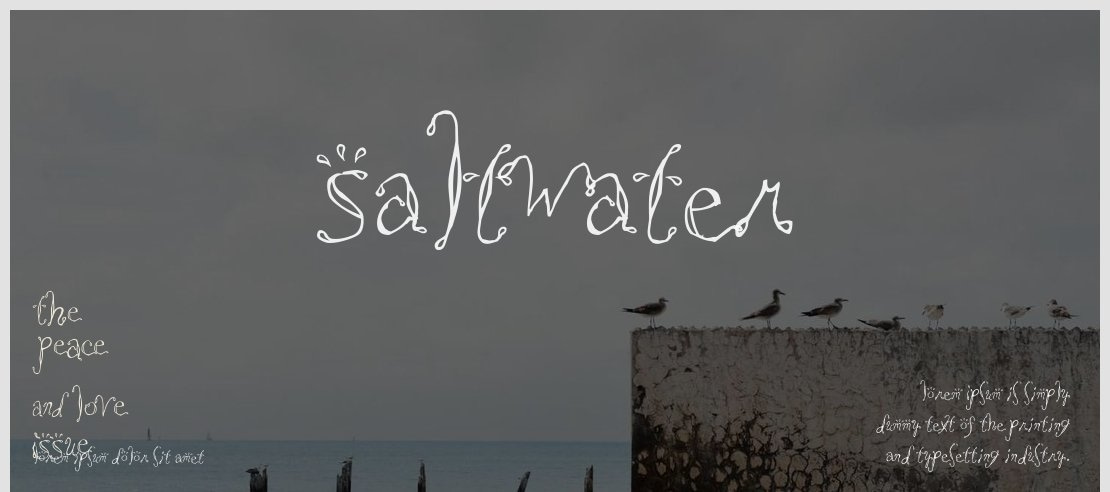 Saltwater Font