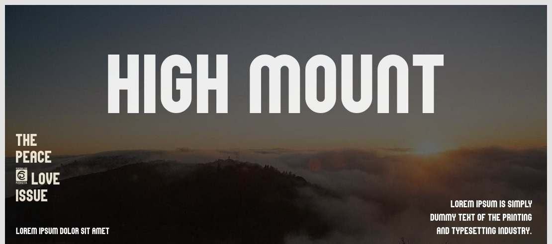 High Mount Font