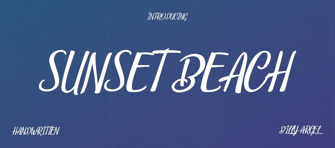 Sunset Beach Font