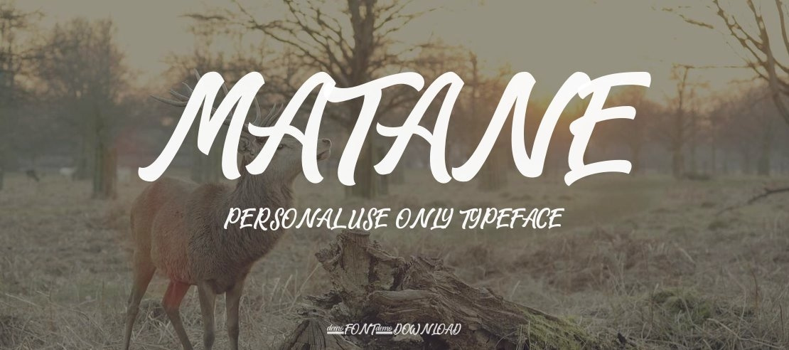 Matane Personal Use Only Font