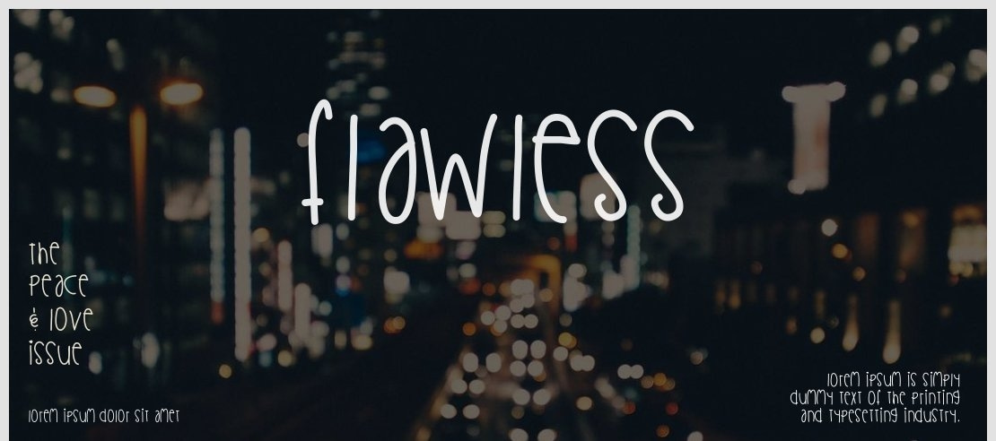 Flawless Font